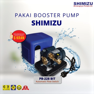 SHIMIZU PB 228 BIT POMPA BOOSTER OTOMATIS / POMPA PENDORONG 1 RUMAH PB228BIT