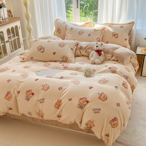 High Quality 3/4in1 Flatsheet Set Cute Cartoon Printed Bedding Sets Single/Super Single/Queen/King/Super King Duvet Cover Sets