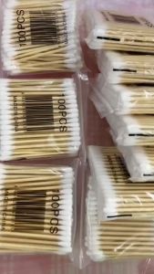 คอตตอนบัตไม้ปั่นหู 100 ก้านแบบสองหัว ขนาดพกพา - ไม้ปั่นหูสำลีสองหัว คุณภาพสูง เนื้อละเอียด ใช้งานสะดวก พกพาง่าย