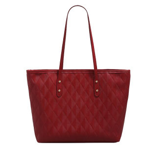 URCDN RDALVO | High-end Red Tote Bag Large Capacity Commute Crossbody Wedding