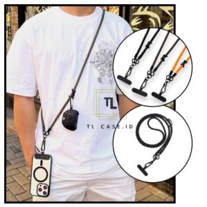 Raimondo 120cm Tali Lanyard Gantung HP Kamera & ID Card Universal / Gantungan Tali HP Panjang/Tali Sling Case Universal