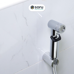 SORU - Bidet Semprotan Toilet Jet Shower Set Selang - Spray Jet Shower Bidet 1.2 Meter + Bricket
