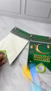 Banner Ramadhan Mubarak Hijau & Bunting Flag Idul Fitri Hijau