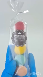 (ชุด 3 แผ่น)  ฉลากสติ๊กเกอร์ขนม กันน้ำ100% โลโก้ติดถุงขนม/ถ้วยเค้กขนมปัง น่ารัก ราคาถูก สั่งทำได้