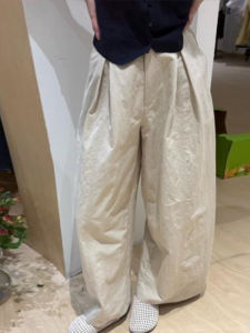 Shalldoer | กางเกงขายาวทรงตรงขากว้างสีพื้นสไตล์ลำลองสำหรับผู้หญิง ทรงหลวม ฤดูร้อน 2025 กางเกงขายาวทรงตรงทรงตรง