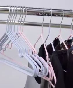 Stainless Steel Anti Slip Clothes Hanger Baju Hanger Besi Anti Slip Hanger Baju Penyangkut Stainless Steel Tahan Lama