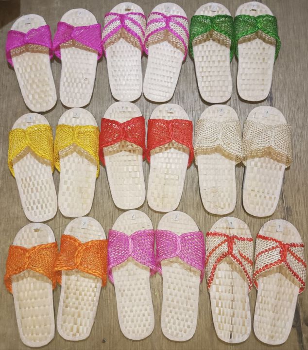 ABACA SLIPPER (FOR ADULT) ASSORTED NATIVE TSINELAS | Lazada PH