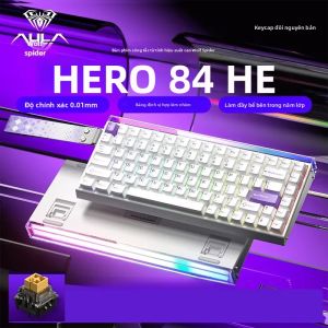 AULA | AULA HERO 84HE 8K Bàn Phím Chơi Game Công Tắc Từ Tính RGB Cơ Học Có Dây Công Thái Học Thể Thao Điện Tử Phụ Kiện Trò Chơi Tùy Chỉnh