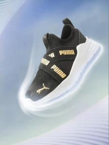 PUMA | Breathable Slip-On Childrens Running Shoes