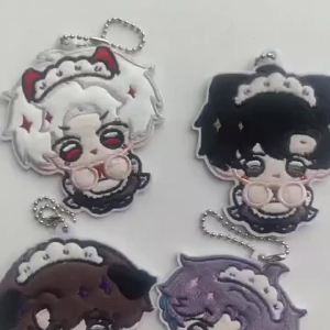 5 styles Anime Love and Deepspace Non Woven Embroidery Keychain Game Xavier Zayne Rafayel ralayo Sylus Caleb Xia YiZhou Qin Che Li Shen Qi Yu Pendant Keyring Bag Accessories Gift