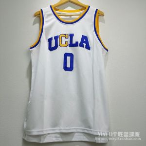 0-Size Westbrook UCLA Basketball Vest Mens Retro Embroidery Sportswear Three Double King Vintage Style Customizable Fan Gear