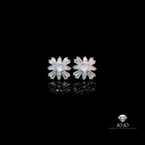 B1628 Bông tai nữ đính đá cao cấp sáng lấp lánh JOJO