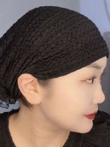 Mũ Che Tóc Mùa Đông Thời Trang Thoáng Khí Phong Cách Mới Cho Nữ Mũ Khăn Quàng Cổ Ren Xoắn Tóc Mũ Che Tóc Trắng Mũ Quàng Cổ