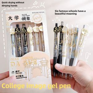 Kabawin Neutral Pen Stainless Steel Tip Click Type Black Ink for Exam And Study High Aesthetic Value Suitable for Students And Business Professionals