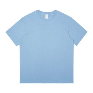 Loose Fit Womens Cotton T-Shirt round Neck Short Sleeve Summer Top Green Color Comfortable Breathable Korean Style Tee