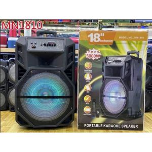 ลําโพงบลูทูธเลือกหน้า MN-1810/1811/1812 ลําโพงล้อลากเคลือนที่ขนาดใหญ่ ดอก18 นิ้ว เสียงดังกระหึ่มเบสแน่น ฟั่งชั่นครบ