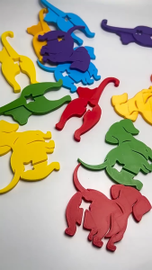 คลิปปิดผนึกอเนกประสงค์แบบใช้ซ้ําได้น่ารัก การออกแบบก้นสัตว์เลี้ยง คลิปถุงเก็บความชื้นและกันฝุ่นสําหรับอุปกรณ์ครัว