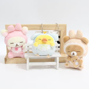 YF Rilakkuma Korilakkuma Kiiroitori Plushie Minna de Usausa Baby Series Cute Plush Doll Bag Charm FY