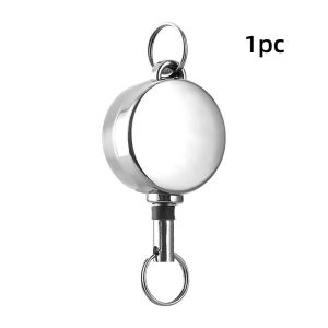 Scalable Keychain Expandable Badge Clip Mens Alloy Key chain Convenient To Carry Small Size Outdoor Travel Supplies.