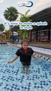 CUDDLEME Baju Renang Anak Goswim Series Black Standard Polos 1 - 6 Tahun