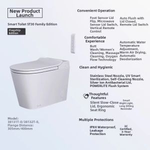 Kohler | Automatic Flush Smart Toilet Foot Kick Flushing Heated Seat 38009