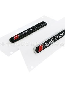 Miếng Dán Trang Trí Audi Sport Chữ Cái Tiếng Anh Miếng Dán Đuôi Xe Miếng Dán Trang Trí Xe Hơi 3D Miếng Dán Bằng Nhựa