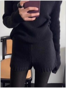 HUOLISI | High Waist Slim Fit Knit Pants