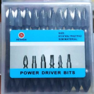 Mata Obeng +/+ Skrup Gypsum 1 pack (10 pcs) PH2 65mm/ Mata obeng mesin bor tangan /