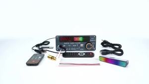 KEBIDU | KEBIDU 200W Amplifier Bluetooth 5.3 MP3 Decoder Board Hands-free Car Wireless MP3 Player Mic USB TF FM Radio TWS Music Player