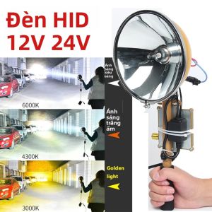 Đèn Pha HID Tầm Xa 7 Inch Cho Ô Tô Xe Tải Xe Địa Hình Đèn Tìm Kiếm Trên Nóc Xe Đèn Làm Việc Màu Trắng 6500K Thanh Đèn 12V
