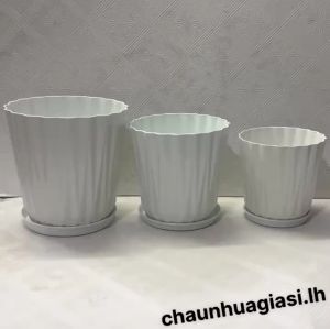 Chậu nhựa trồng cây (Chậu kim cương sọc) nhiều kích cỡ