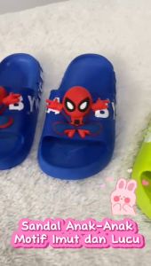 New Arrival!!! Sandal Karet Anak Import   Gemoy Kekinian W2308 Import  Sandal Anak Bermotif Lucu dan Imut  Karet Import