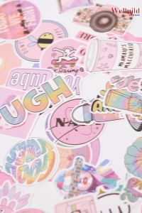 Strawberry Cow Sticker 50pcs 草莓奶牛贴纸50张 Cute Cartoon Animal Decorative Waterproof Sticker 动物 Pelekat WeBuild
