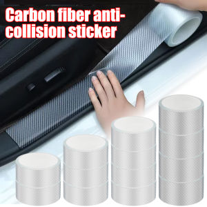 3D sợi Carbon cửa xe tấm dán bảo vệ chống trầy xước trong suốt chống thấm nano cạnh cửa sticker tự động ngưỡng Dải hãm xung