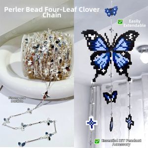 YUGUANG | DIY Four-leaf Clover Charm Keychain Chain Wind Chime Accessory