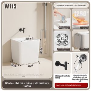 WEILANJINGDIAN | Xô Vệ Sinh Kích Thước Lớn Cho Quét Sàn Ban Công
