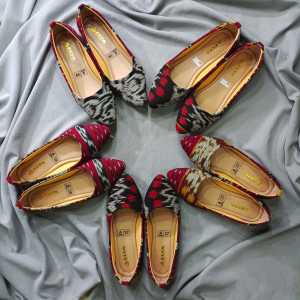Sepatu Flat tenun Sepatu Balet tenun