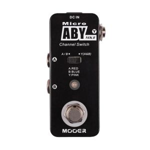 Mooer | MOOER ABY MKII Mini Channel Switch Guitar Effect Pedal - True Bypass Full Metal Shell for Electric Guitar