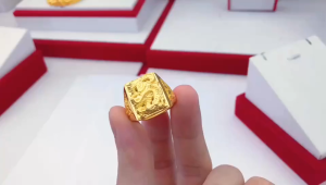 24K Saudi Gold Pawnable Dragon Ring for Men | Legit Heavy Weight Bold Design | Domineering Jewelry Gift | Nasasangla Philippines Hot Sale