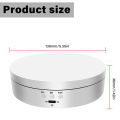 2026 New Rotating Display Stand 360-Degree Motorized Spinner Turntable with USB Power Cable for Photography Products and Shows. 