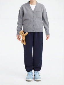 Simple Plain Cute Childrens Knit Pants
