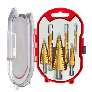 XMSJ | 6PCS Step Drill Bit Saw Set Titanium Milling Cutter 4-12 4-20 4-32mm 3 6 8mm For Woodworking Metal Core Hole Opener