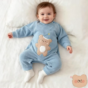 ชุดเด็กแรกเกิดฤดูหนาว ชุดเสื้อเกราะกันหนาวแขนยาว เนื้อผ้านุ่ม ระบายอากาศดี ปลอดภัยสำหรับทารก