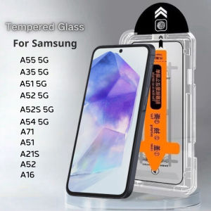 2pcs for Samsung A55/A54/A53 Tempered Glass Galaxy A52/A35/A51/A52S/A71/A21S/A73 Screen Protector HD Clear Film Protective Cover