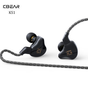 Kbear | KBEAR KS1 Dual Magnetic Circuit Dynamic Wired Earphone Gaming Headphones In Ear Monitor Music Earbuds Headset KBEAR KS1 KS2 IEMs