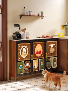 MEISD | Floor-standing Multi-layer Storage Kitchen Shelf Narrow Sideboard Workstation