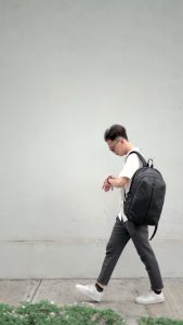 Ransel GOLDVERS Pria Tas Ransel Anti Air Bahan Polyester Nilon Laptop 14inc