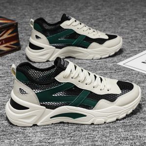 Putian Cut Out Mens Shoes Summer Breathable Thin Mesh Large Mesh Men Sneaker Mens Argan Sneakers Fashion Shoes