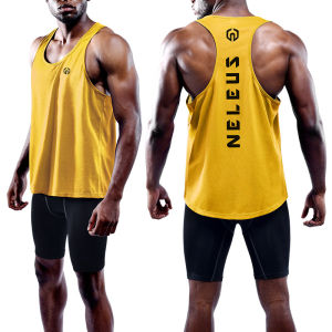 Mens Loose Fit Running T-Shirt Quick Dry Training Sportswear Fitness Gym Clothes Yoga Marathon Tank Top Breathable Moisture Wicking