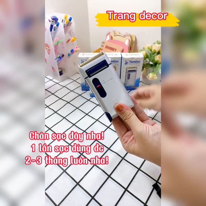[Có lưỡi dự phòng] Máy cạo râu Yandou CAO CẤP lưỡi dao sắc bén | Lazada.vn